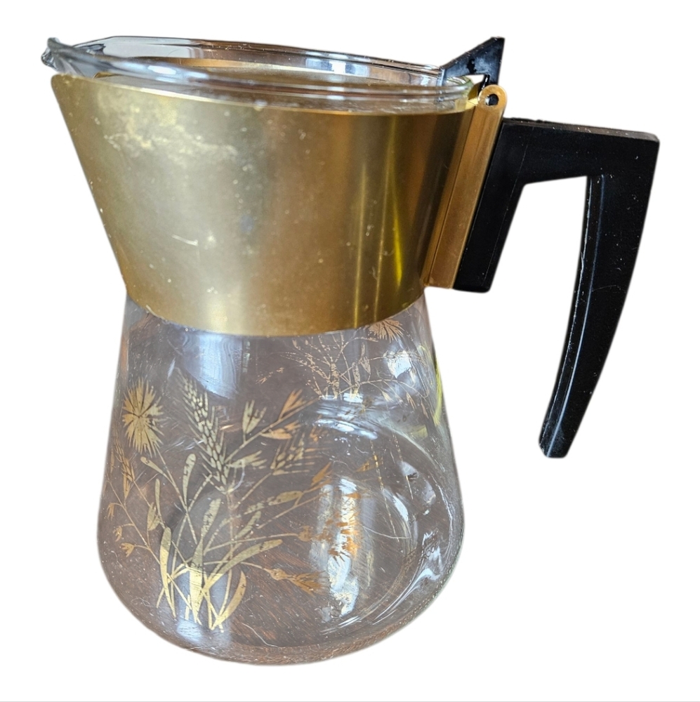 Vintage MCM David Douglas Carafe Wheat Pattern.